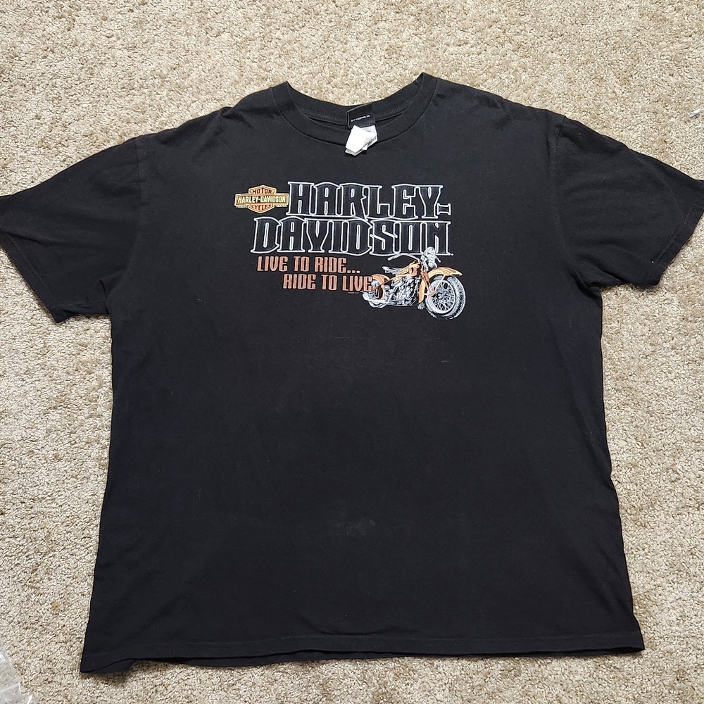 Harley Davidson 2009 Shirt Mens 2XL New Orleans Black Voodoo Short Sleeve